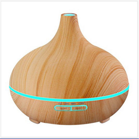 KCL08 300ml Cool Mist Humidifier Ultrasonic Aroma Essential Oil Diffuser for Office Home Bedroom Living Room -Wood Grain