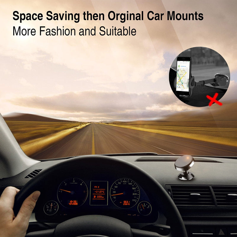 Magnetic car phone bracket base 360 rotation Car Phone Holder Universal Kit For iPhone Samsung Huawei Xiaomi Meizu
