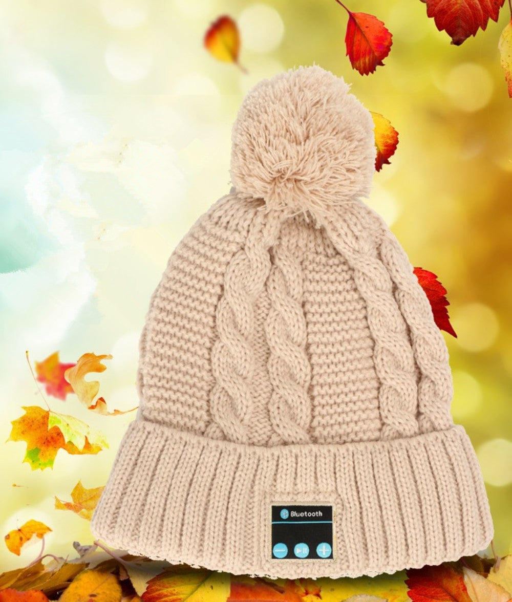 Deest New Arrival Bluetooth beanie Hat Cap Knitted Winter Magic Hands-free Music mp3 Hat for woman Men Smartphone Holiday gift.