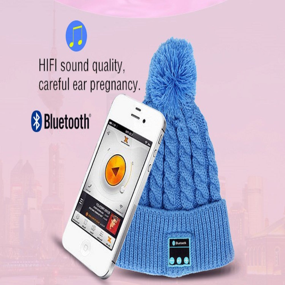 Deest New Arrival Bluetooth beanie Hat Cap Knitted Winter Magic Hands-free Music mp3 Hat for woman Men Smartphone Holiday gift.