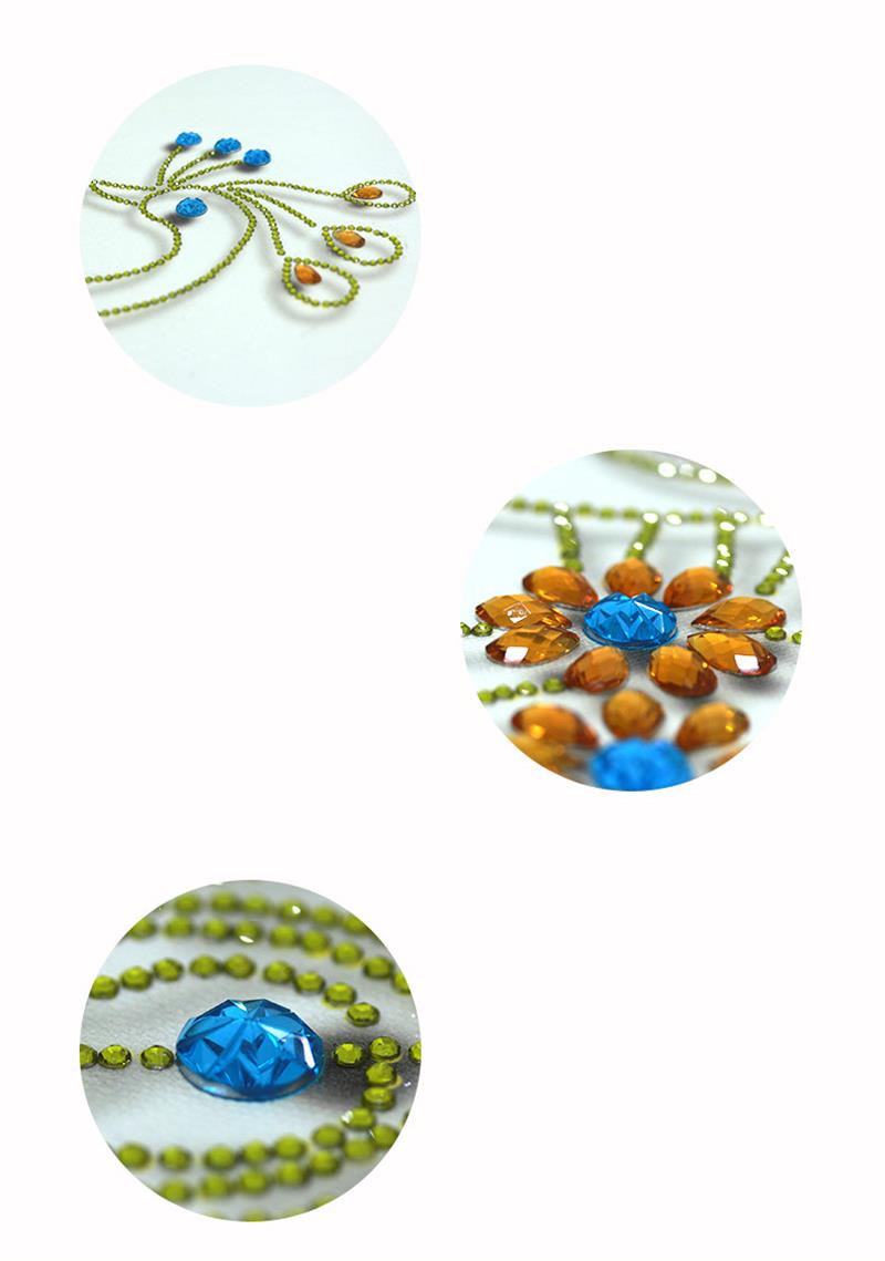 Meian,Special Shaped,Diamond Embroidery,Animal,Peacock,Clock,5D,DIY Diamond Painting,Cross Stitch,3D,Diamond Mosaic,Decor,Crafts