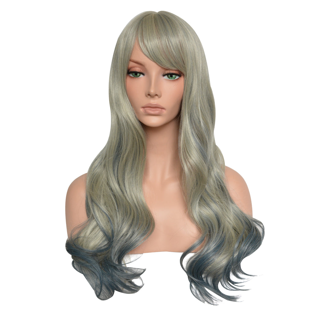 Long Full Fiber Natural Wave Heat Resistant Synthetic Wig