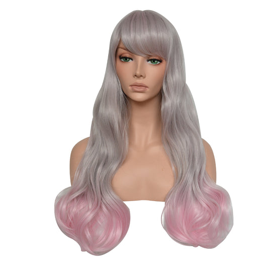 Long Curly Wig Fascinating Women Long Curly Wig with Free Wig Cap