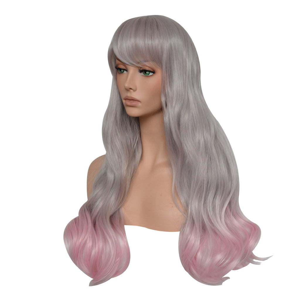 Long Curly Wig Fascinating Women Long Curly Wig with Free Wig Cap