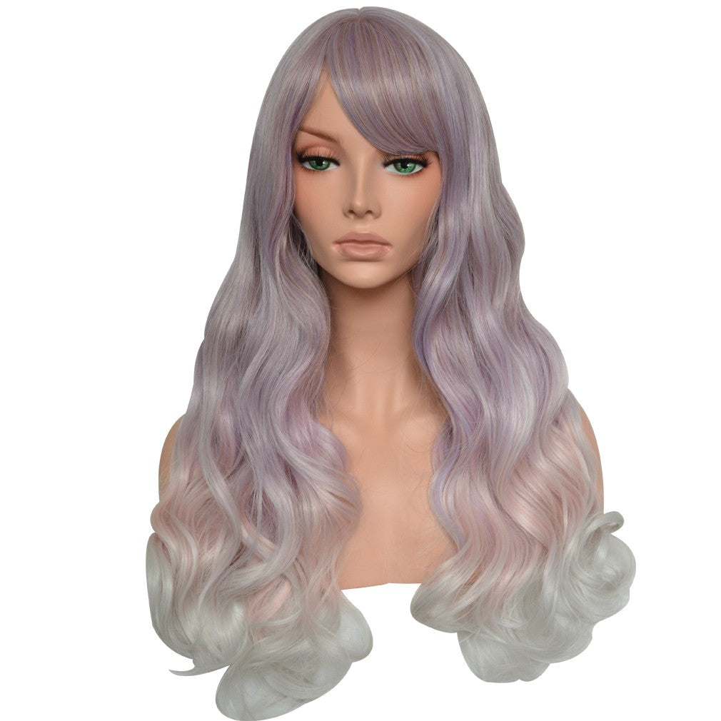 Fashion Women Long Curly Hair Cosplay Costume Party Full Natural Wigs