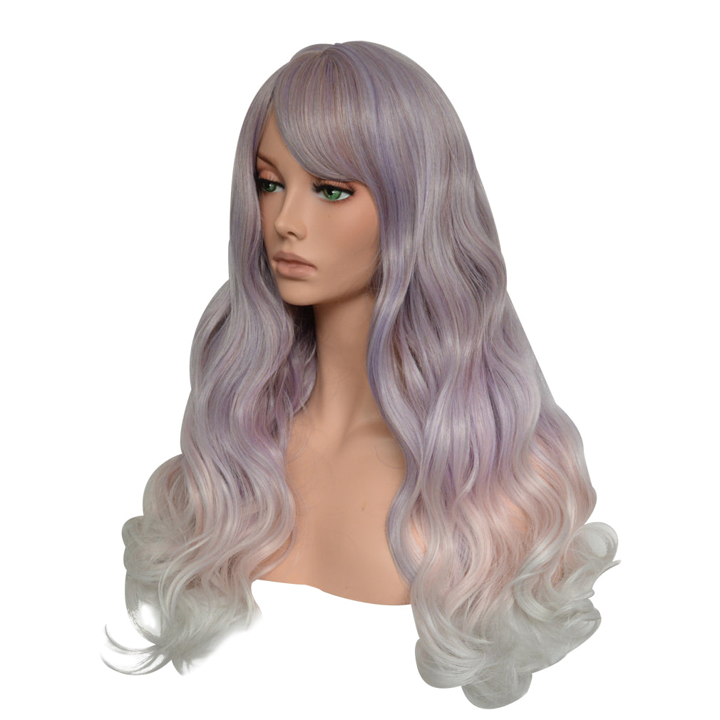 Fashion Women Long Curly Hair Cosplay Costume Party Full Natural Wigs