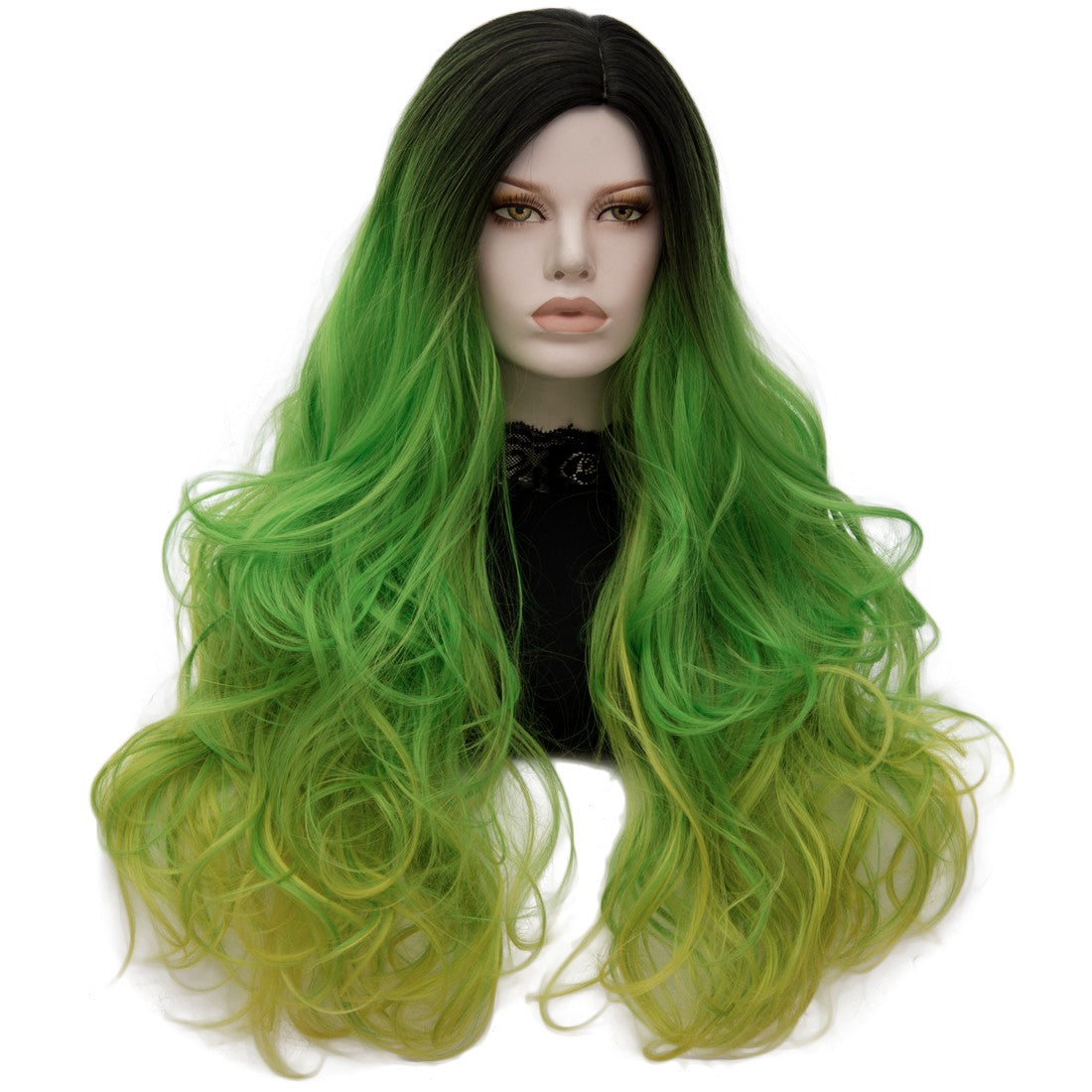 Women’s Heat Resistant Long Curly Hair Wig with Wig Cap