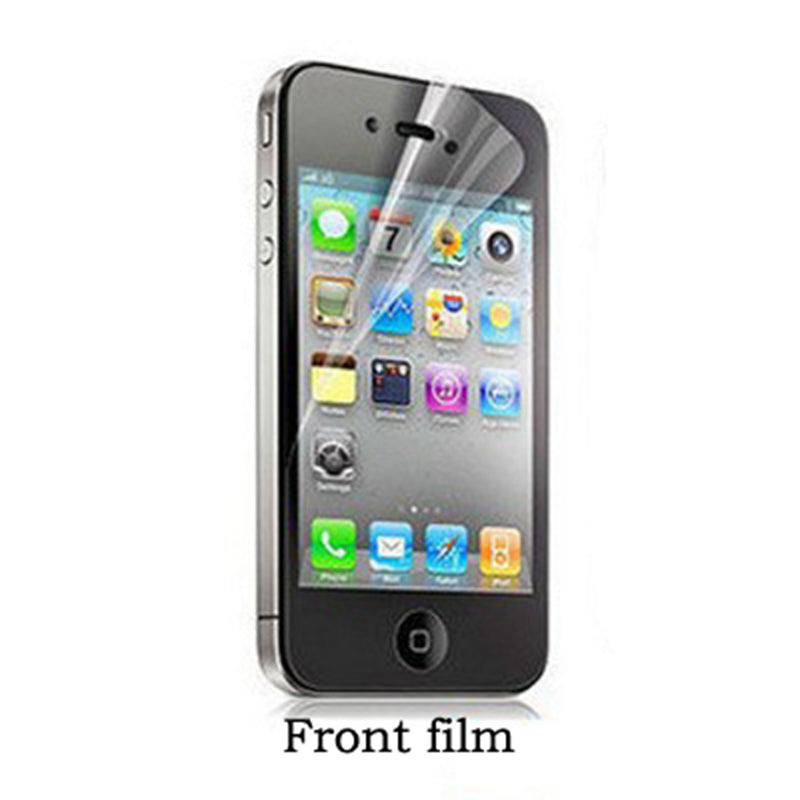 2 pair Front and back Anti-Glare Matte Screen film For iPhone 4 4S HD Glossy Clear Screen Protector Films lcd panel guard cloth