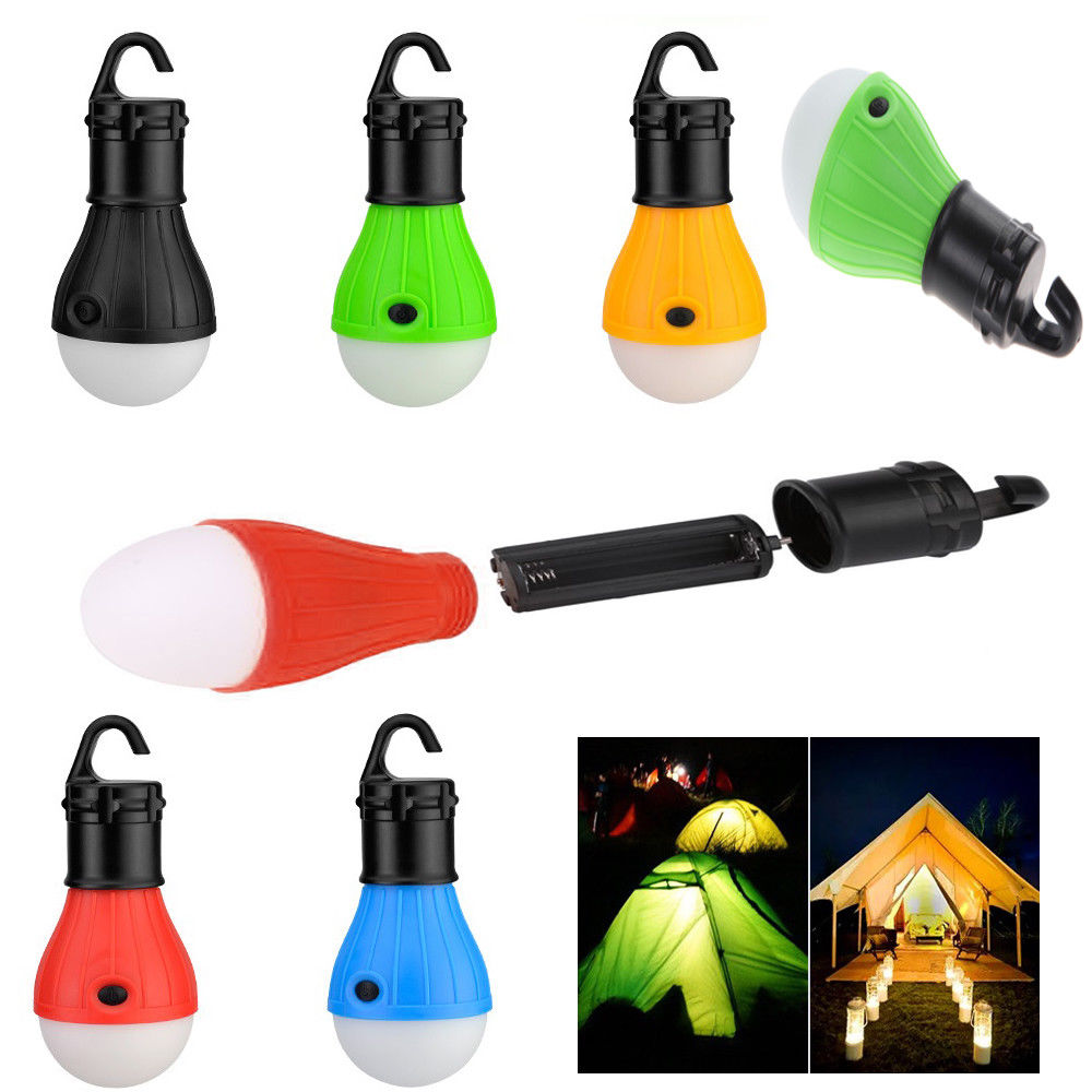 LED Camping Hanging Light Bulb Tent Fishing Lantern Outdoor Emergency Lamp