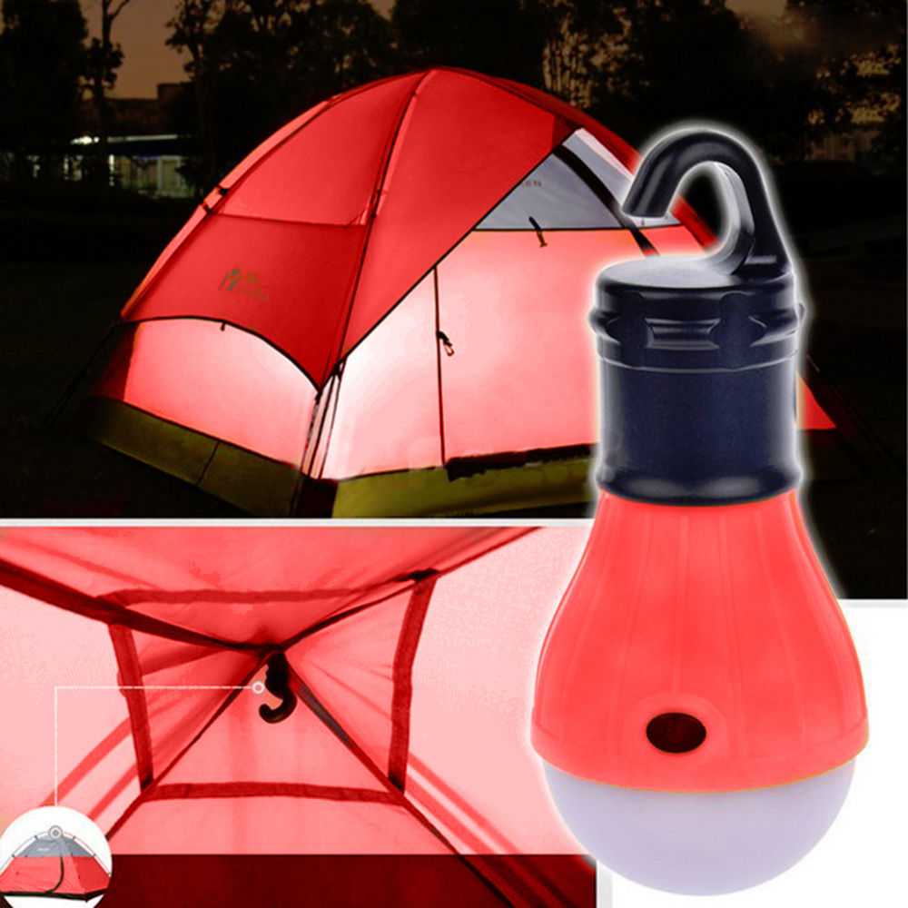 LED Camping Hanging Light Bulb Tent Fishing Lantern Outdoor Emergency Lamp