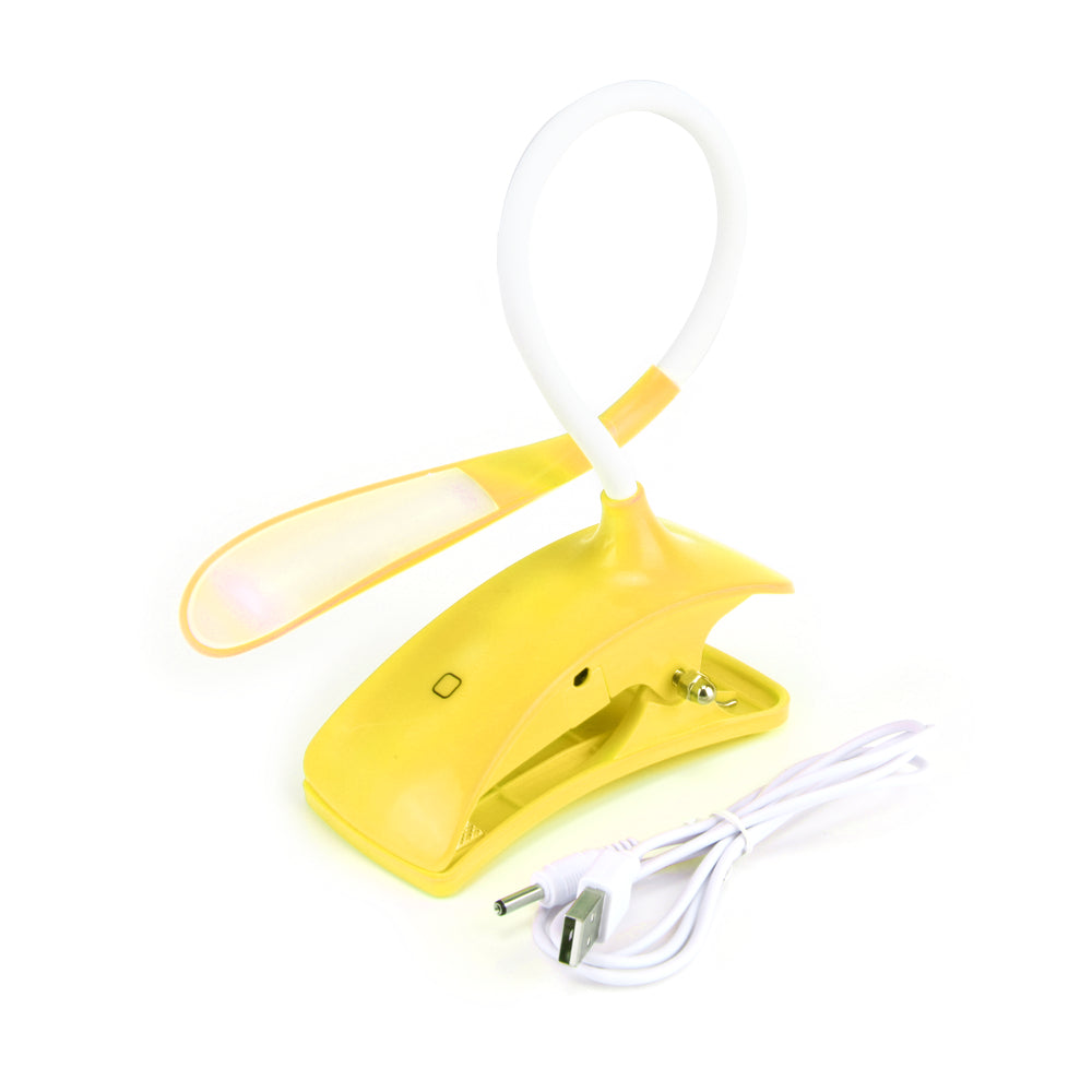 Light Lamp Table Desk Portable  Bed USB Rechargeable Touch Sensor Clip-On 14 LED