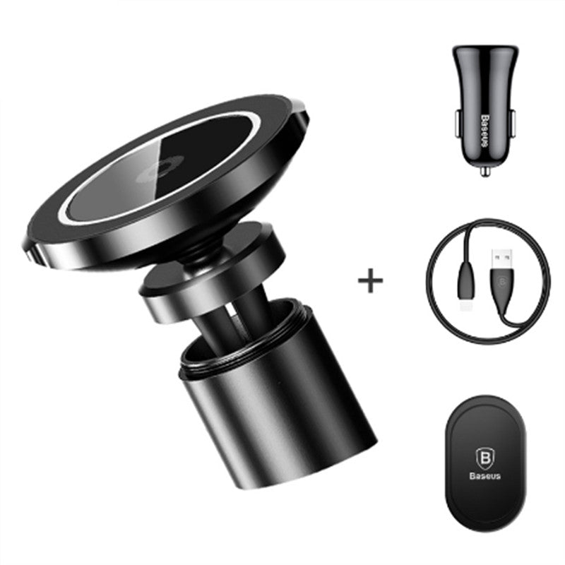 Baseus Magnetic Car holder Wireless Charger For iPhone X 8 Samsung Note 8 S8 Fast Qi Wireless Charging Magnetic Car Phone Holder