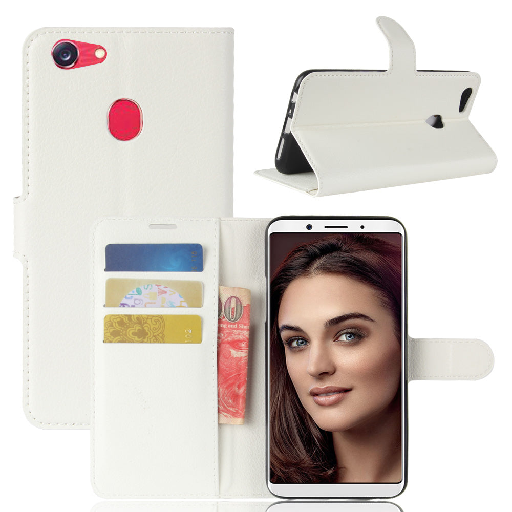 OPPO F5 Case PU Leather Flip Magnetic Wallet Cover