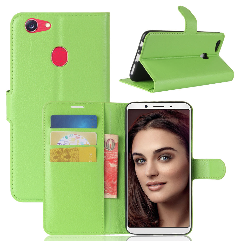 OPPO F5 Case PU Leather Flip Magnetic Wallet Cover