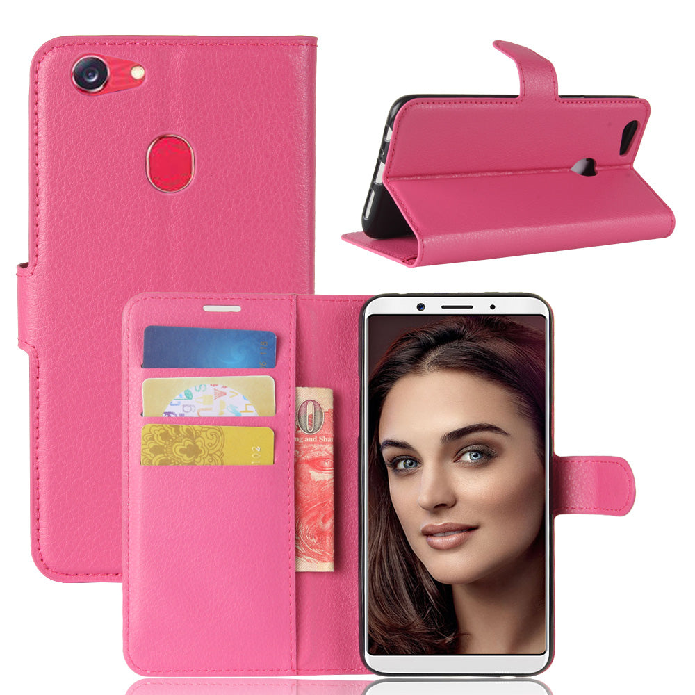 OPPO F5 Case PU Leather Flip Magnetic Wallet Cover