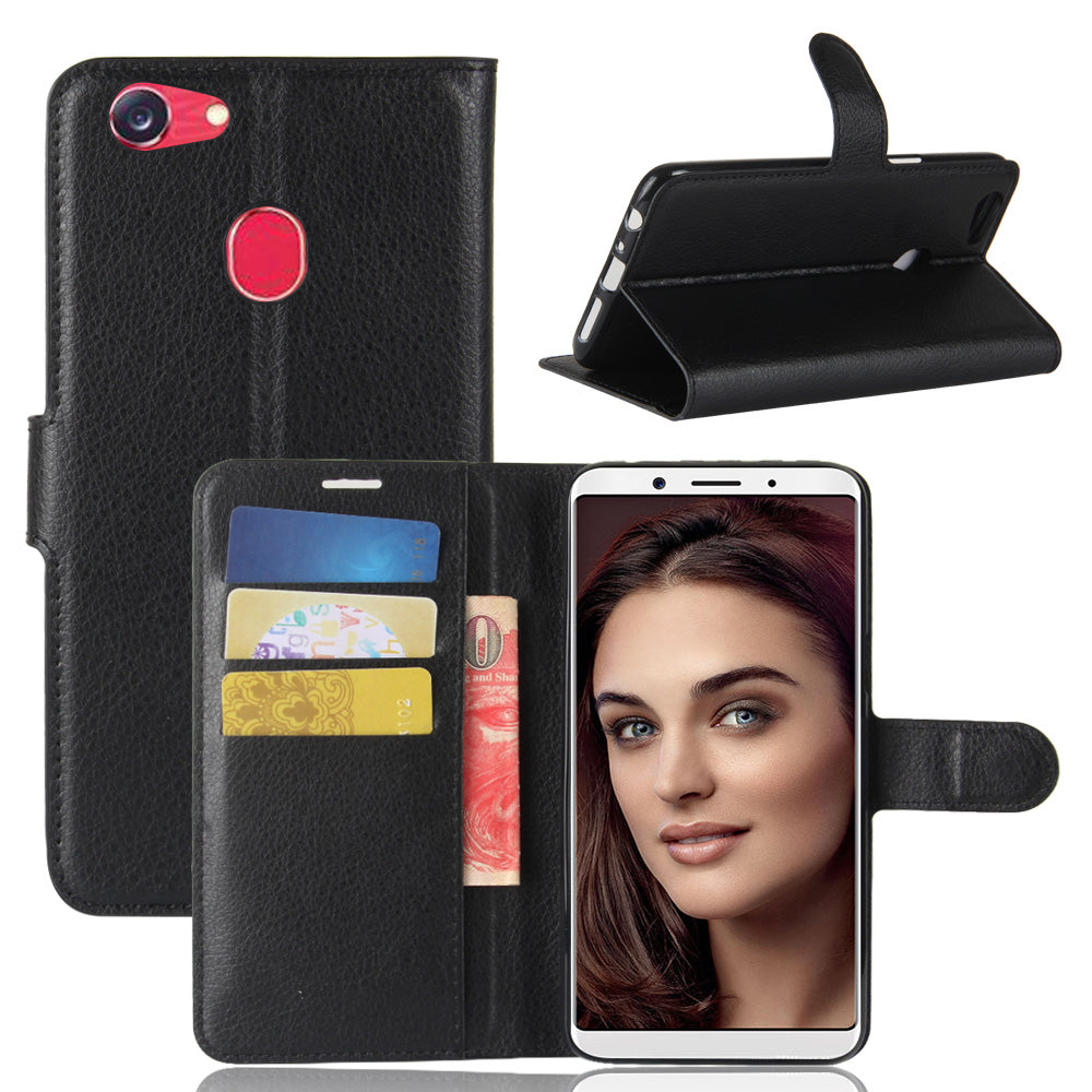 OPPO F5 Case PU Leather Flip Magnetic Wallet Cover