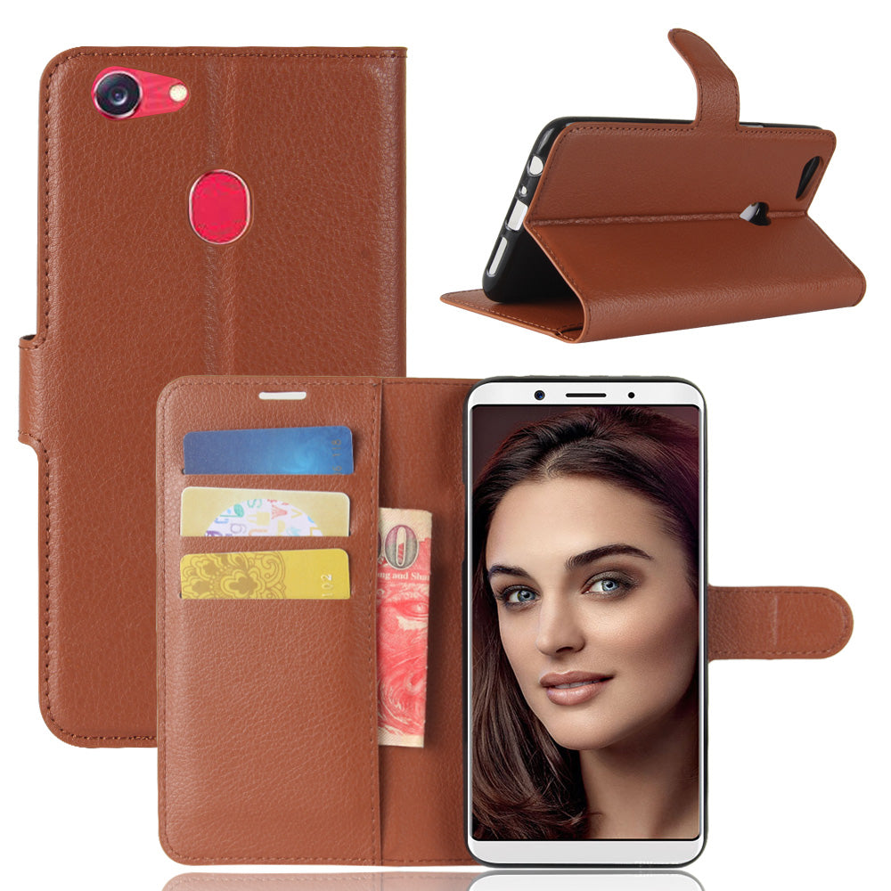 OPPO F5 Case PU Leather Flip Magnetic Wallet Cover