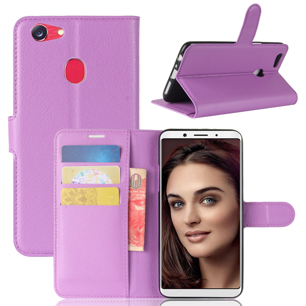 OPPO F5 Case PU Leather Flip Magnetic Wallet Cover