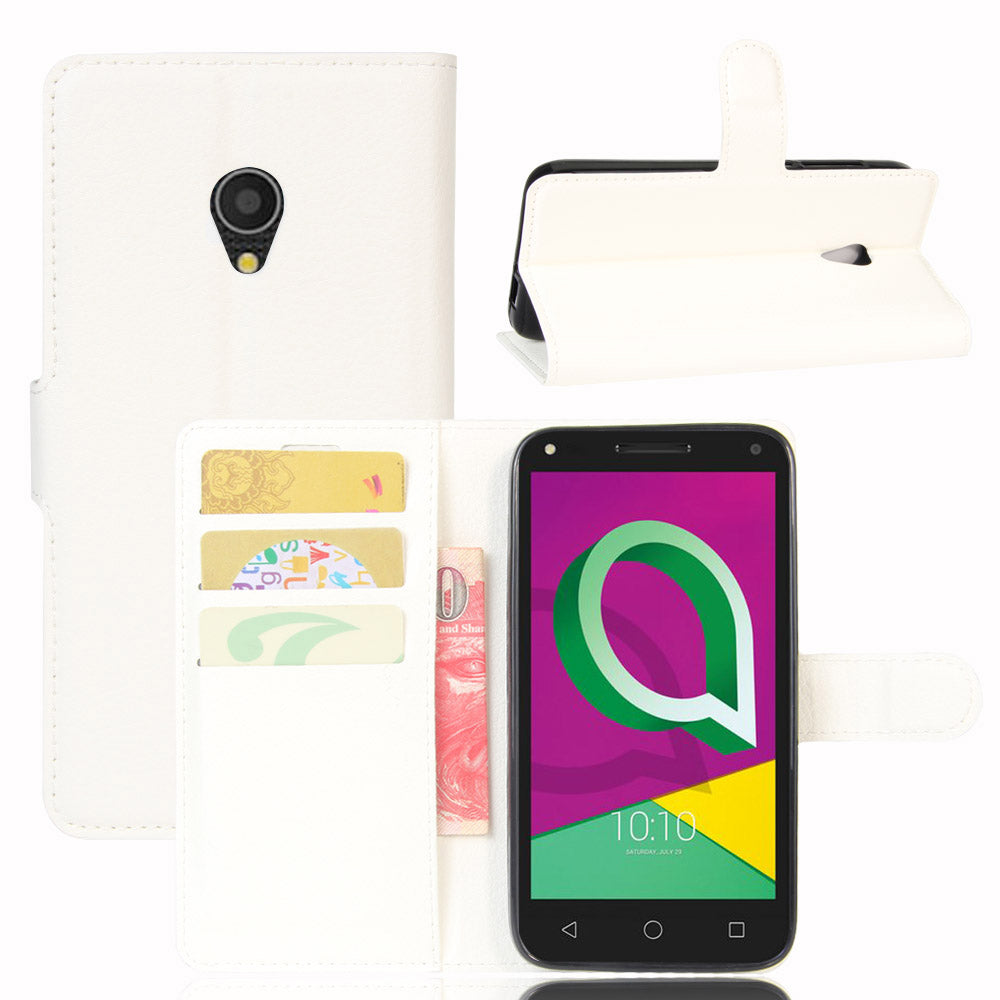Alcatel U5 3G 4047D Case PU Leather Flip Magnetic Wallet Cover