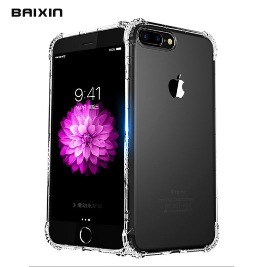TPU Transparent phone Cases For iPhone X 8 7 6 6s Plus Soft Silicone protection Cover Case
