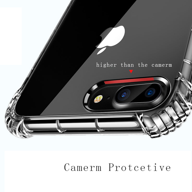 TPU Transparent phone Cases For iPhone X 8 7 6 6s Plus Soft Silicone protection Cover Case