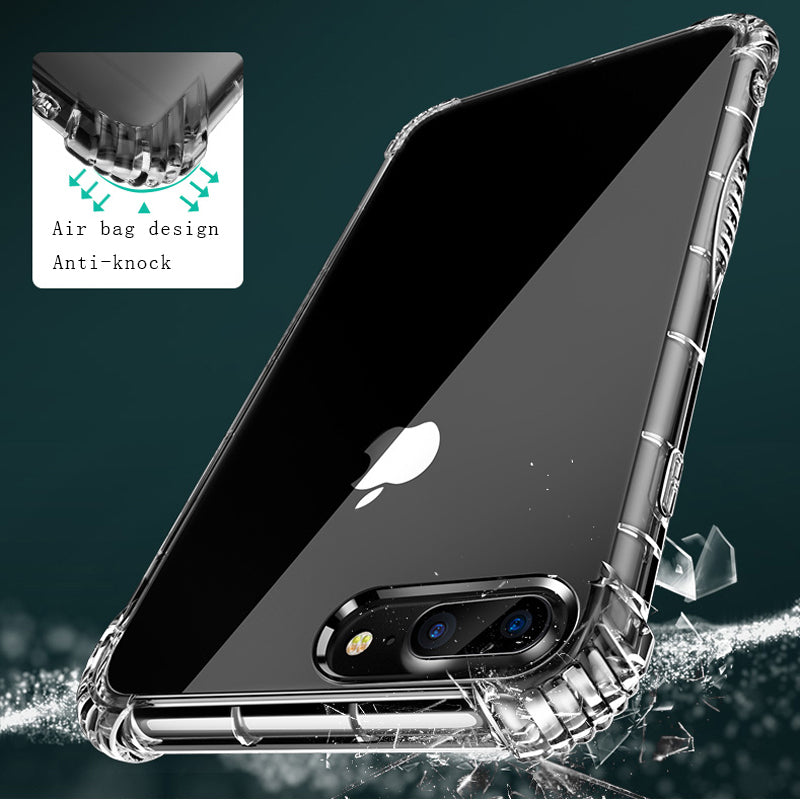 TPU Transparent phone Cases For iPhone X 8 7 6 6s Plus Soft Silicone protection Cover Case
