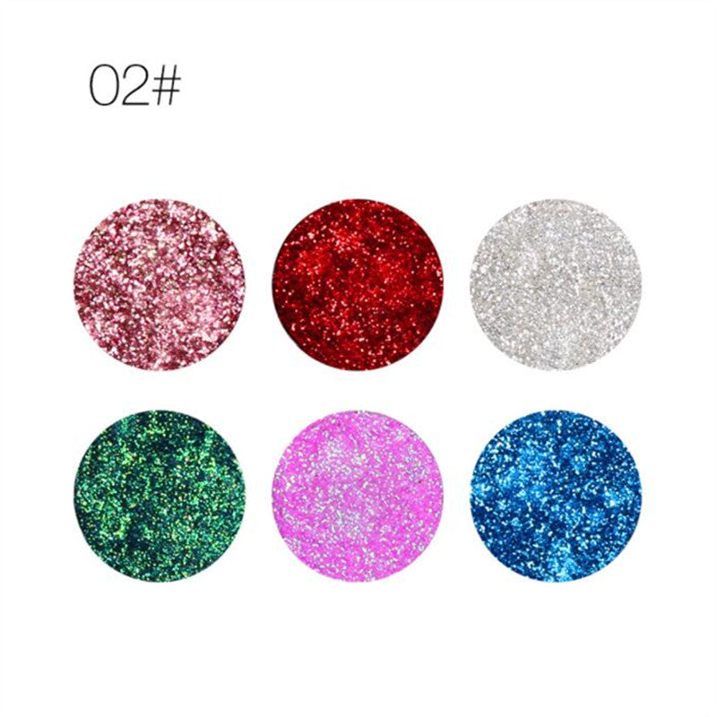 Matallic Triangle Glitter Eyeshadow Palette Holographic Shade Eye Lip Face Makeup Shimmer Shine Powder Nude Diamond Eye Shadow