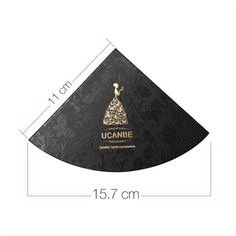 Matallic Triangle Glitter Eyeshadow Palette Holographic Shade Eye Lip Face Makeup Shimmer Shine Powder Nude Diamond Eye Shadow