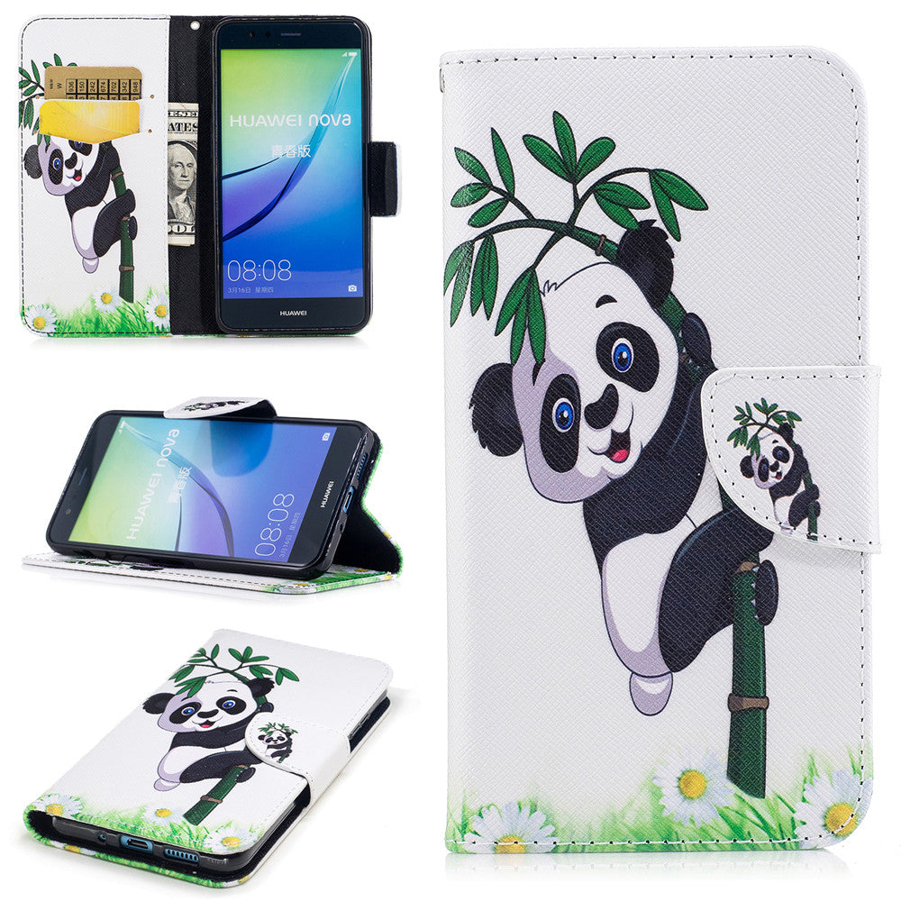 Huawei P10 Lite Case PU Leather Flip Wallet Magnetic Cover for Huawei P10 Lite