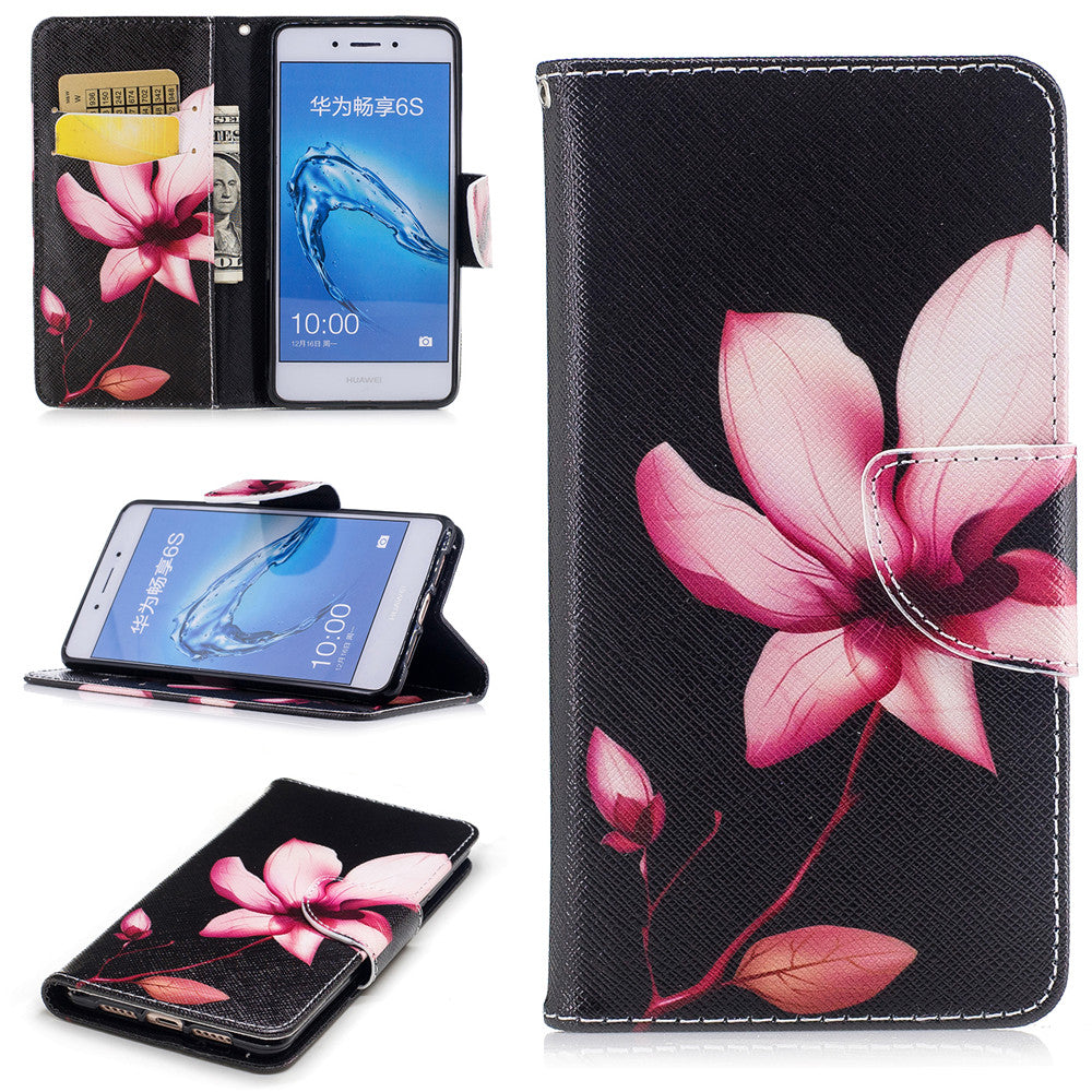 Huawei Enjoy 6s Case PU Leather Flip Wallet Magnetic Cover for Huawei Enjoy 6s