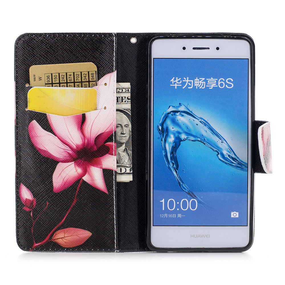 Huawei Enjoy 6s Case PU Leather Flip Wallet Magnetic Cover for Huawei Enjoy 6s