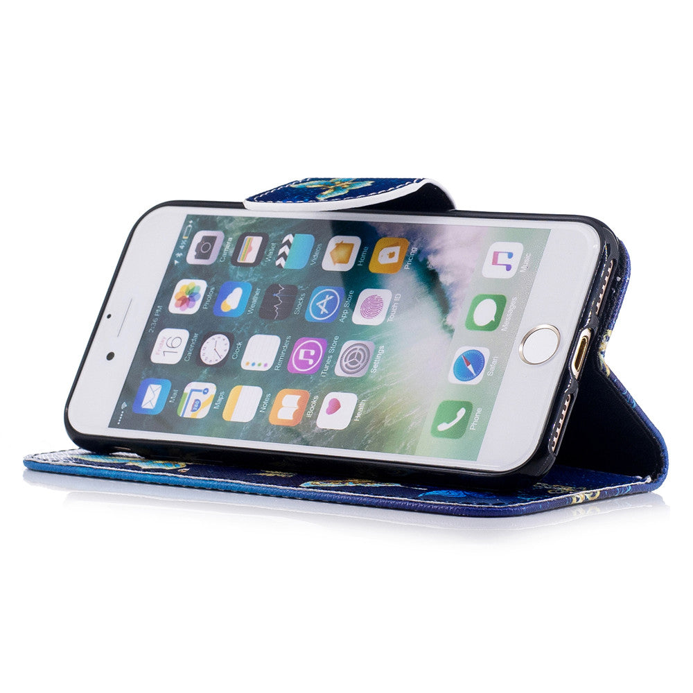 iPhone 7 Case PU Leather Flip Wallet Magnetic Cover for iPhone 7