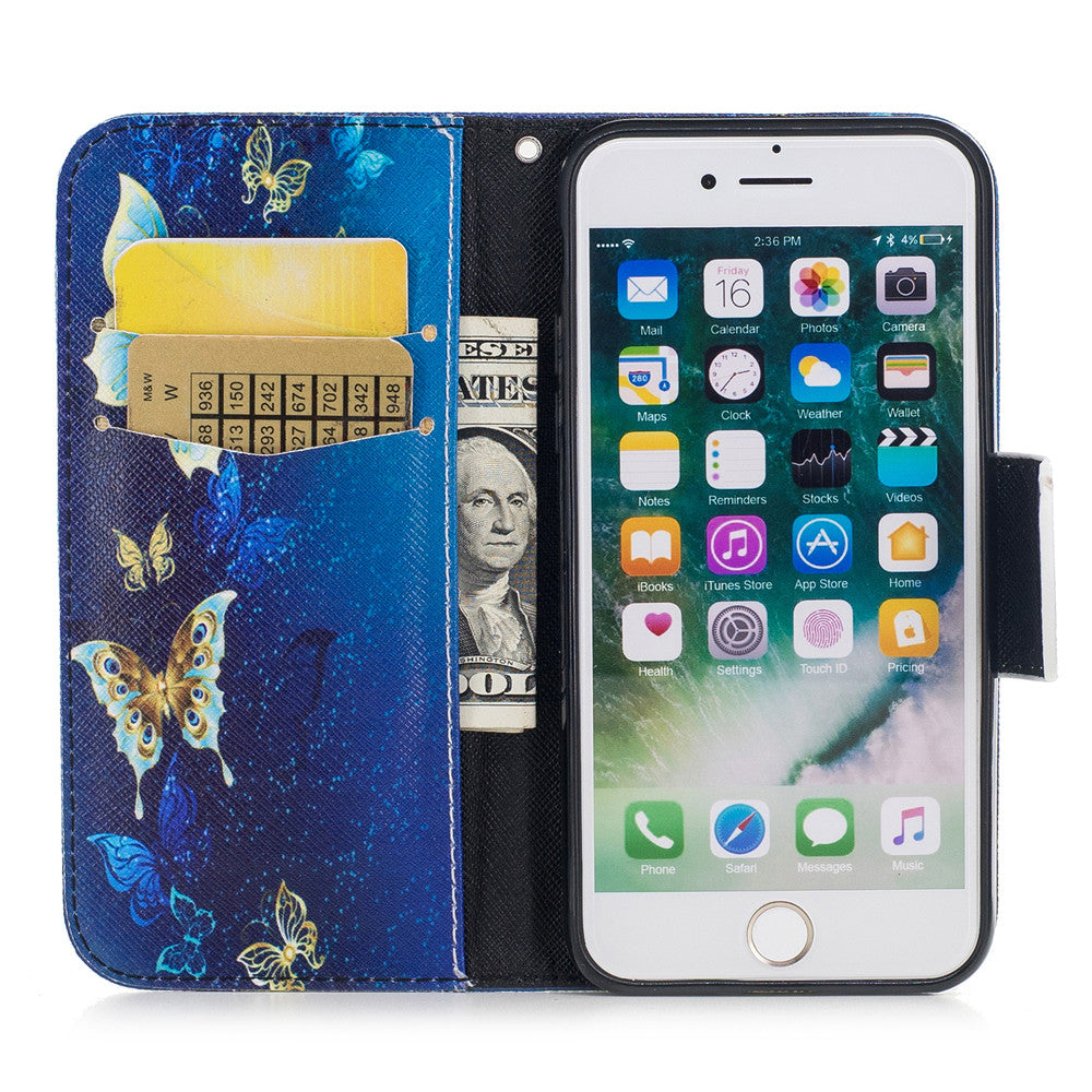 iPhone 7 Case PU Leather Flip Wallet Magnetic Cover for iPhone 7