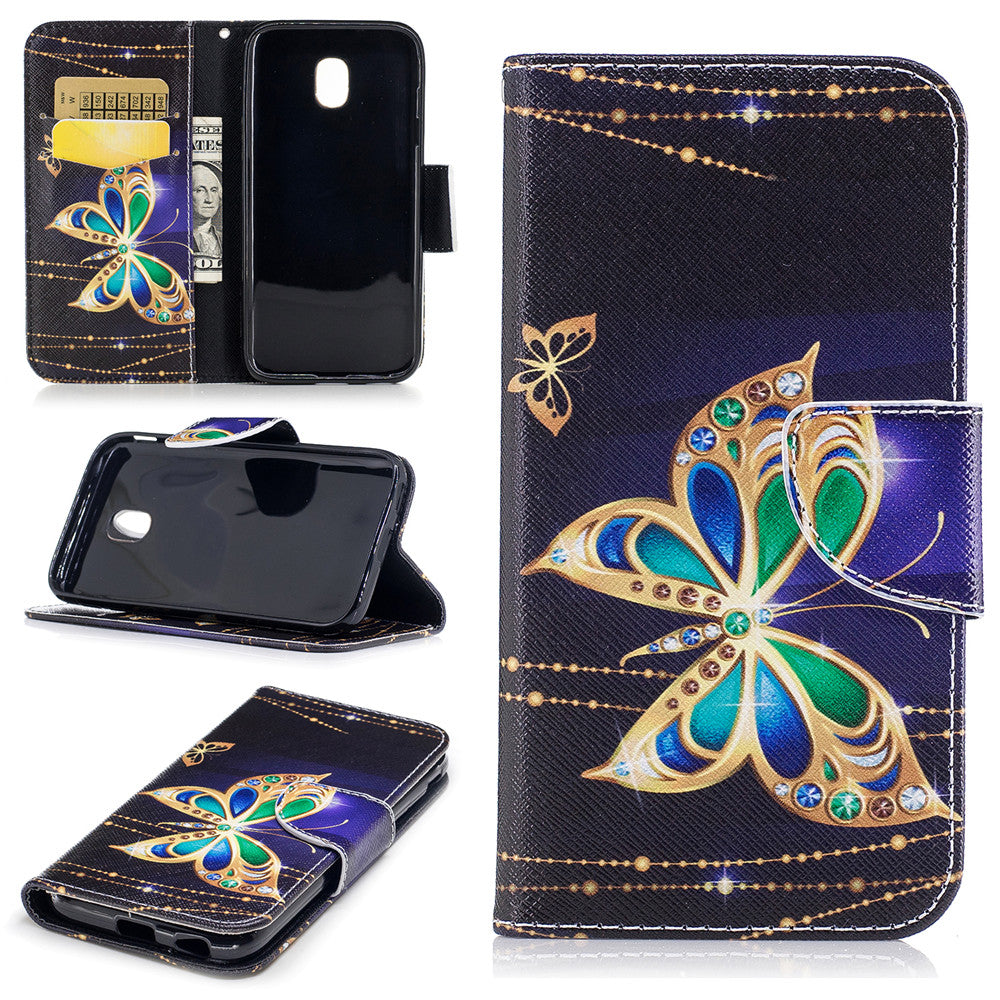 Samsung Galaxy J3 2017 Case PU Leather Flip Wallet Magnetic Cover for Samsung Galaxy J3 2017