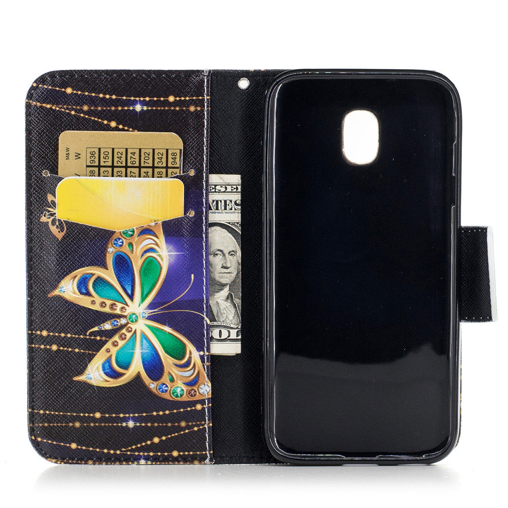 Samsung Galaxy J3 2017 Case PU Leather Flip Wallet Magnetic Cover for Samsung Galaxy J3 2017