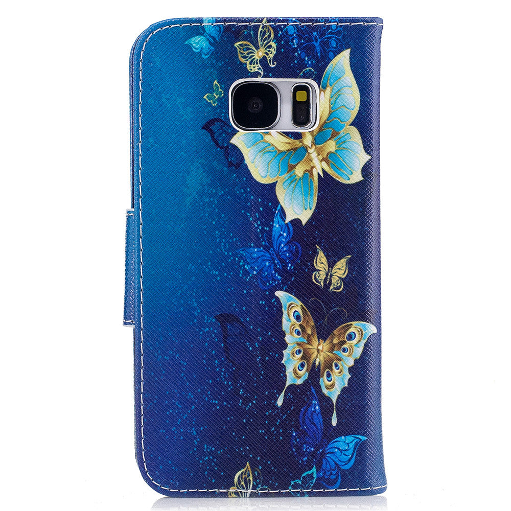 Samsung Galaxy S7 Case PU Leather Flip Wallet Magnetic Cover for Samsung Galaxy S7