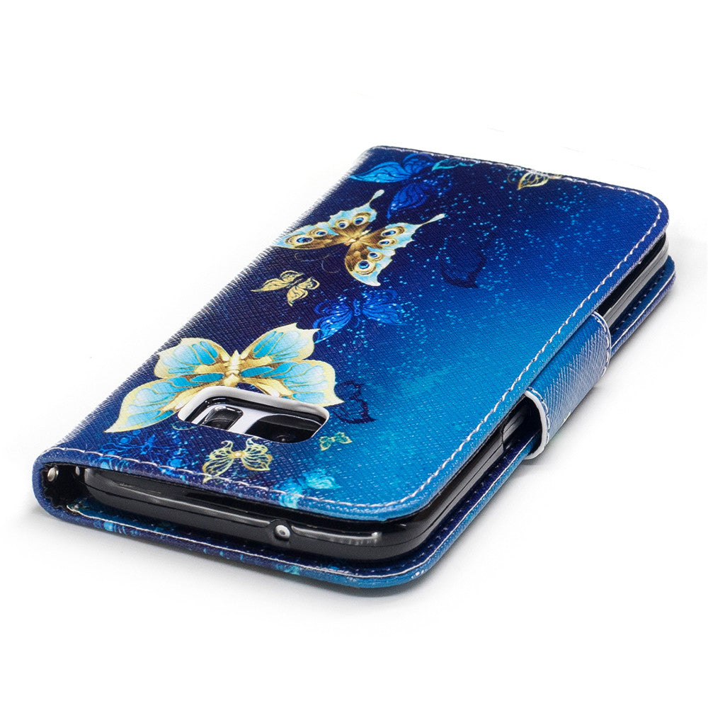 Samsung Galaxy S7 Case PU Leather Flip Wallet Magnetic Cover for Samsung Galaxy S7