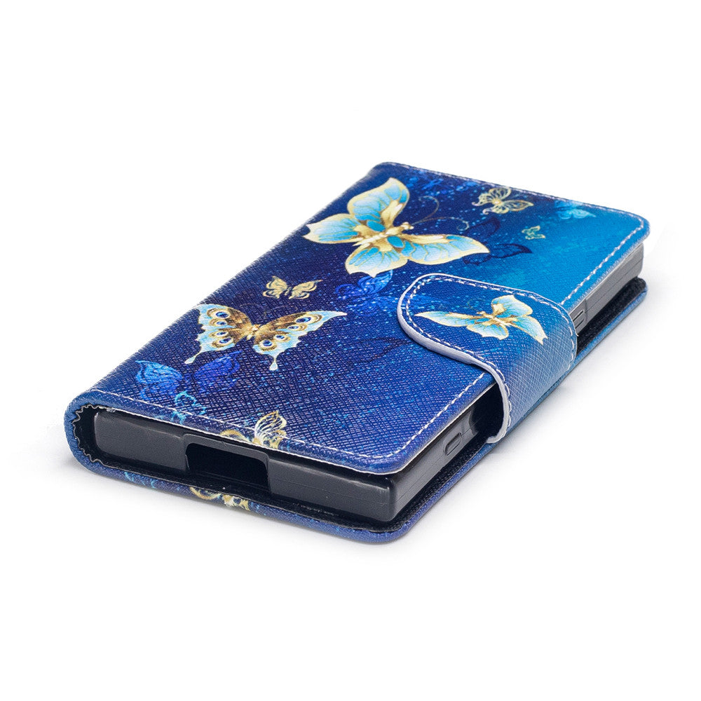 Sony Xperia XZ1 Compact Case PU Leather Flip Wallet Magnetic Cover for Sony Xperia XZ1 Compact