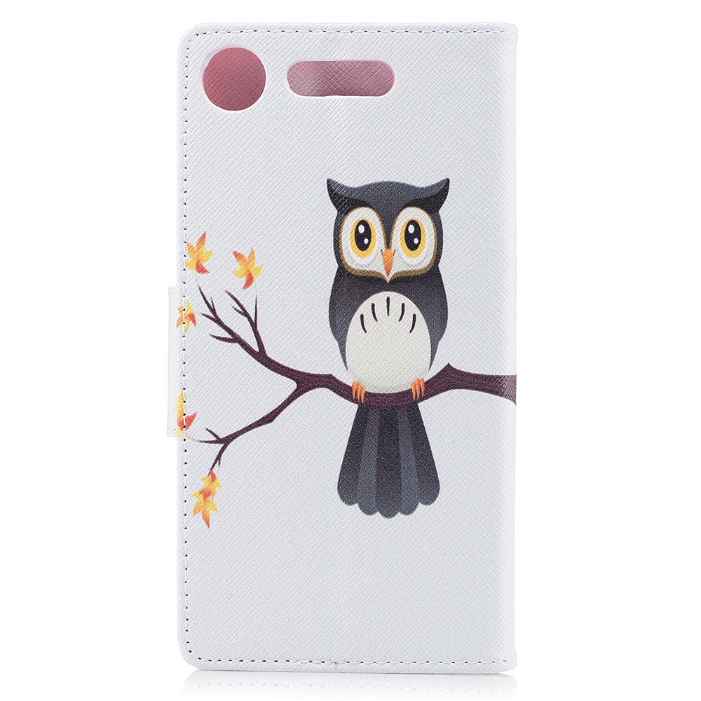 Sony Xperia XZ1 Case PU Leather Flip Wallet Magnetic Cover for Sony Xperia XZ1