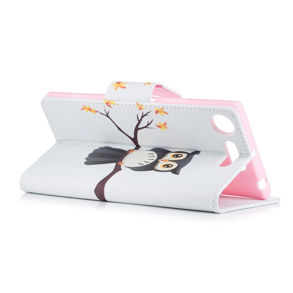 Sony Xperia XZ1 Case PU Leather Flip Wallet Magnetic Cover for Sony Xperia XZ1