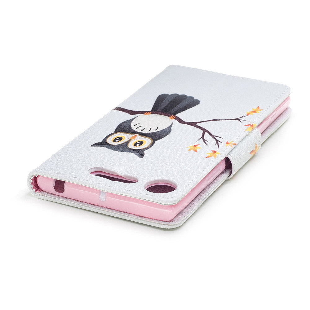 Sony Xperia XZ1 Case PU Leather Flip Wallet Magnetic Cover for Sony Xperia XZ1