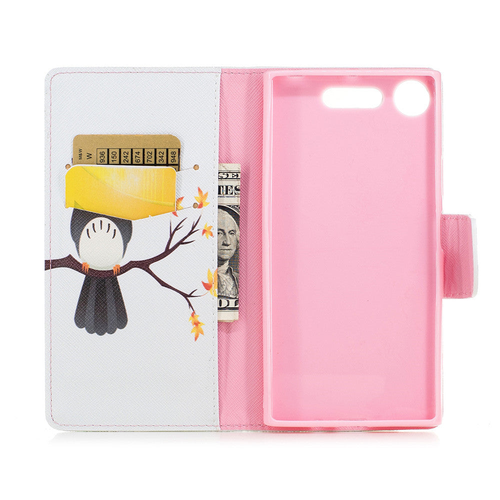 Sony Xperia XZ1 Case PU Leather Flip Wallet Magnetic Cover for Sony Xperia XZ1