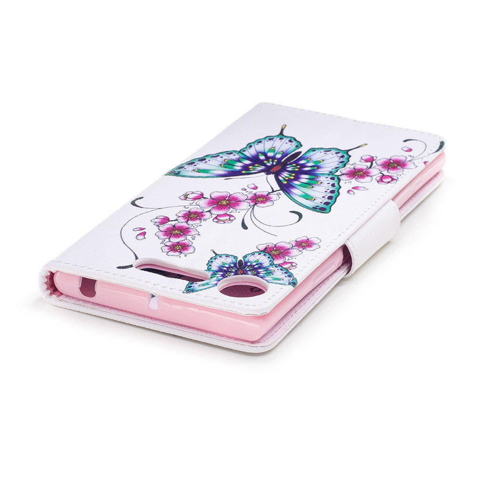 Sony Xperia XZ1 Case PU Leather Flip Wallet Magnetic Cover for Sony Xperia XZ1