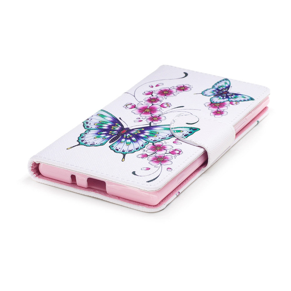 Sony Xperia XZ1 Case PU Leather Flip Wallet Magnetic Cover for Sony Xperia XZ1