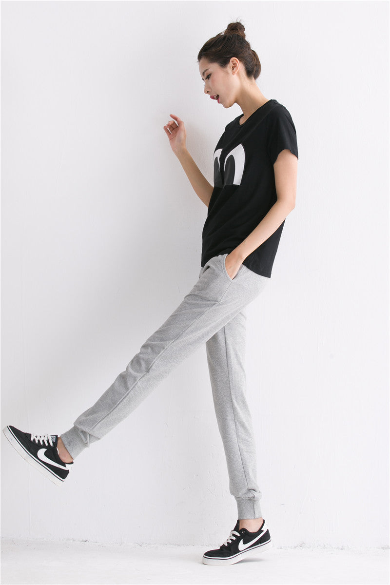 Plus size Sweatpants Women Pants Joggers Casual High Waist Lady Trousers Harlan LH017