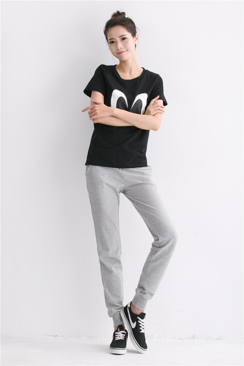 Plus size Sweatpants Women Pants Joggers Casual High Waist Lady Trousers Harlan LH017