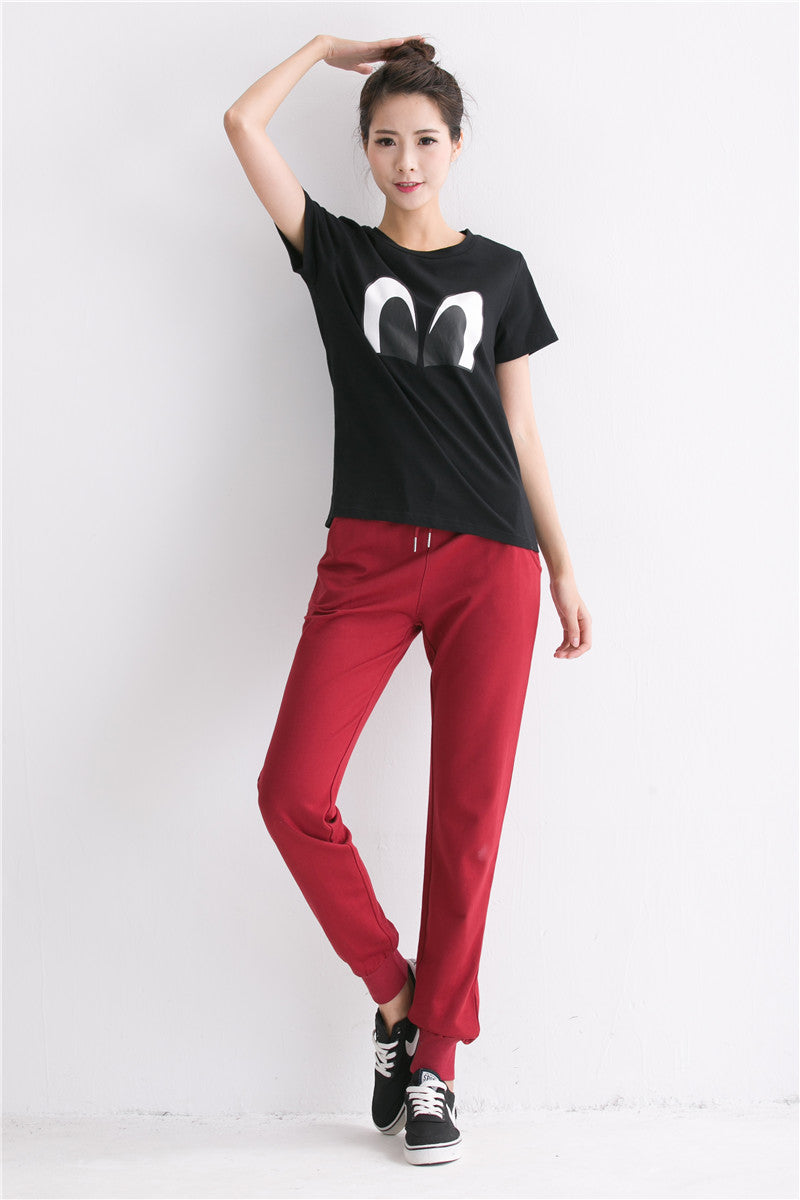 Plus size Sweatpants Women Pants Joggers Casual High Waist Lady Trousers Harlan LH017