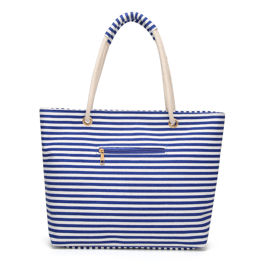 Eco-friendly Women's Shopping Bag Shoulder Bag Lady Handbag Striped Oxford cloth bag AS-002