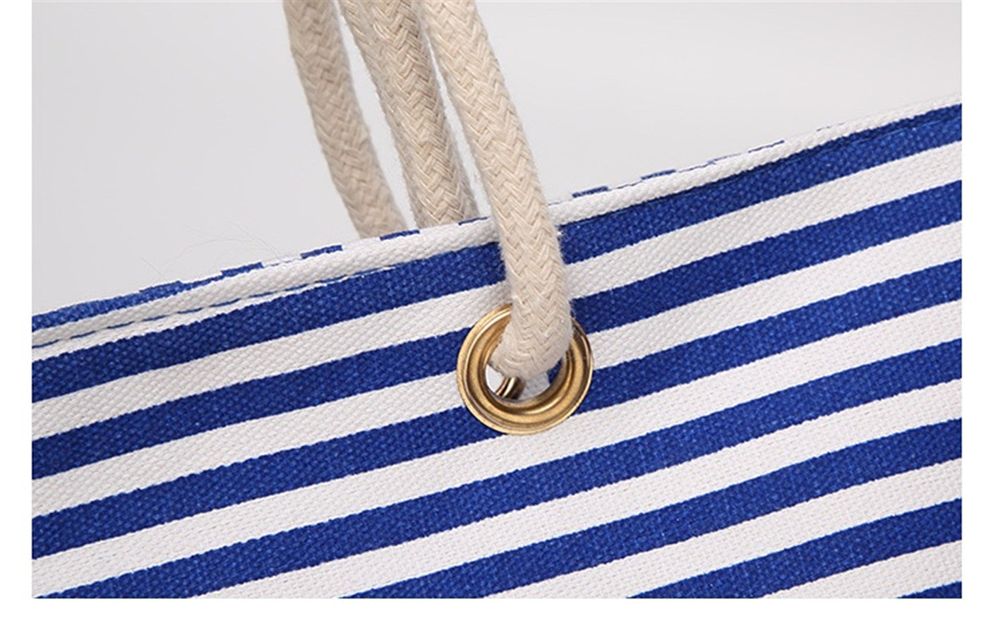 Eco-friendly Women's Shopping Bag Shoulder Bag Lady Handbag Striped Oxford cloth bag AS-002