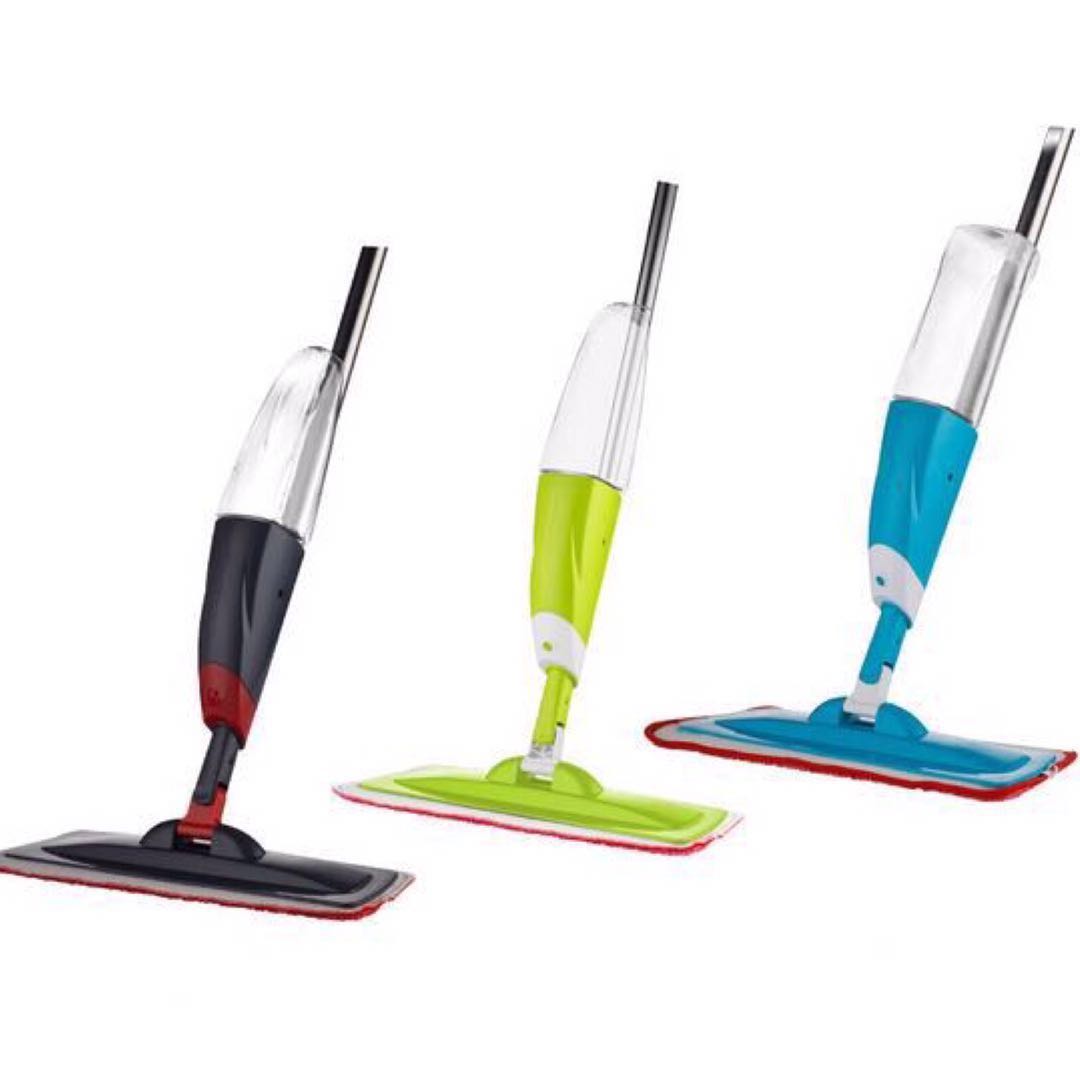 Spray Mop Wet Hard Floor Tiles Cleaning Microfibre Pad Flat Cleaner Tool